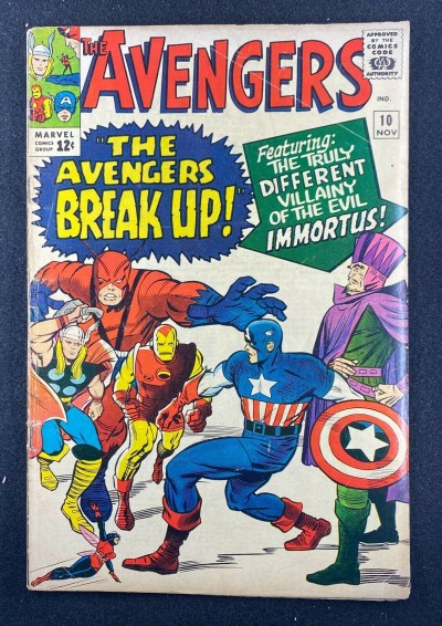 Avengers (1963) #10 VG+ (4.5) 1st App Immortus AKA Kang the Conqueror