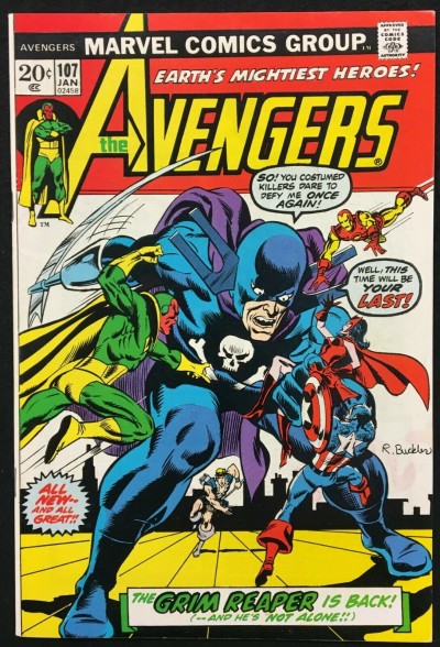 Avengers (1963) #107 FN+ (6.5) Grim Reaper cover