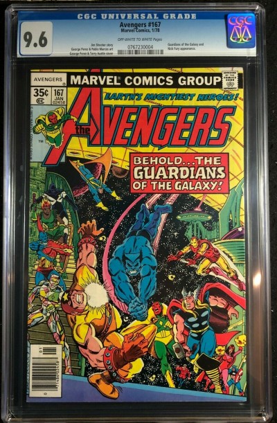 Avengers (1963) #167 CGC 9.6 Korvac Saga Part 2 of 12 GOTG Cover (0767230004)