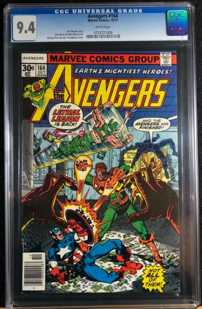 Avengers (1963) #164 CGC 9.4 vs Lethal Legion George Perez Cover (0752721009)