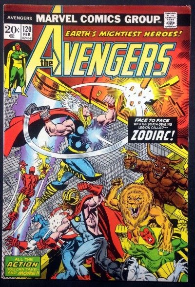 Avengers (1963) #120 VF (8.0) vs Zodiac