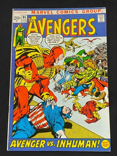 Avengers (1963) #95 FN+ (6.5) Kree-Skrull War Part 7 of 9 Neal Adams Cover/Art