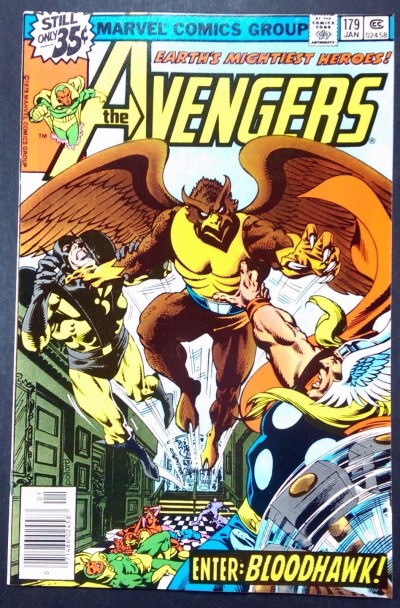 Avengers (1963) #179 VF+ (8.5) 1st app Bloodhawk