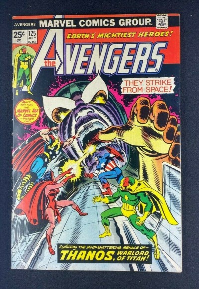 Avengers (1963) #125 FN+ (6.5) Thanos Cover Ron Wilson John Romita