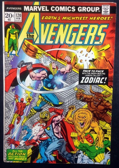 Avengers (1963) #120 FN (6.0) versus Zodiac