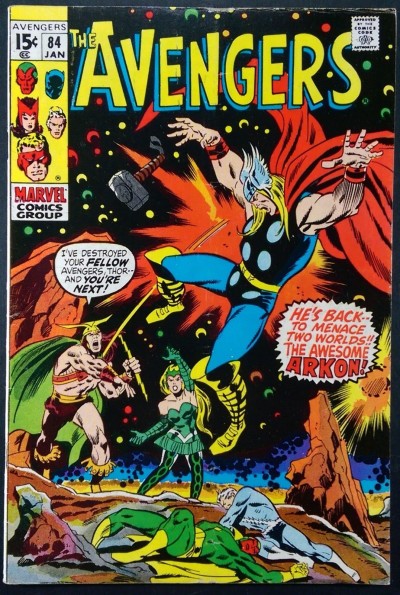 Avengers (1963) #84 VG/FN (5.0) vs Arkon