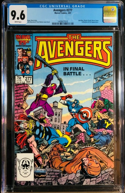 Avengers (1963) #277 CGC 9.6 Under Siege Part 8 of 8 (1400627010)