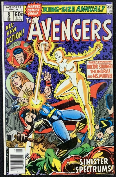 Avengers (1963) Annual #8 FN (6.0) Dr.Strange Ms Marvel Thundra app