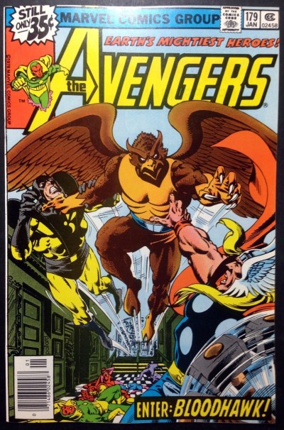 Avengers (1963) #179 NM (9.4) 1st app Bloodhawk