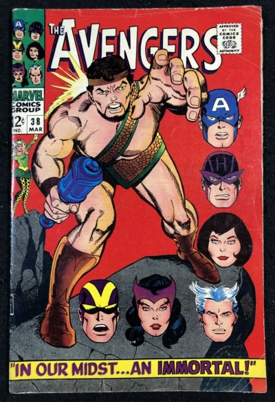 Avengers (1963) #38 VG+ (4.5) Hercules