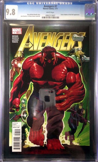 Avengers (2010) #7 CGC 9.8 amazing John Romita Klaus Janson cover (0992213007)