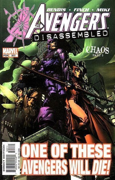 AVENGERS #502 NM DISASSEMBLED CHAOS PART 3 DEATH OF HAWKEYE
