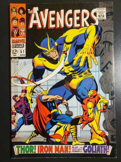 Avengers #51 (1968) FVF (7.0) "In the Clutches of the Collector" |