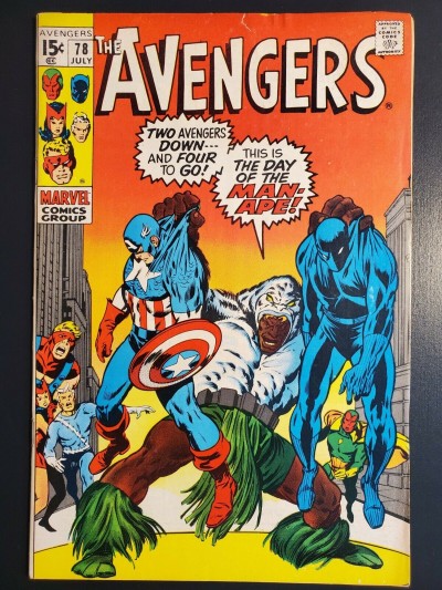 Avengers #78 (1970) F- (5.5) 1st Appearance Lethal Legion|