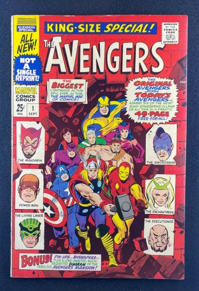 Avengers Annual (1967) #1 VF- (7.5) Don Heck
