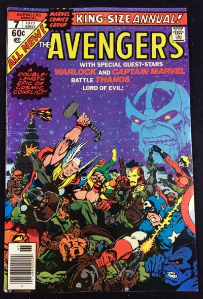 Avengers Annual (1977) #7 VF (8.0) 1st app Infinity Gems & Death of Thanos