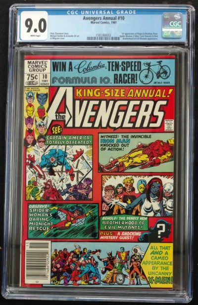 Avengers Annual (1967) #10 CGC 9.0 1st App Rogue & Madelyn Pryor (156368002) 