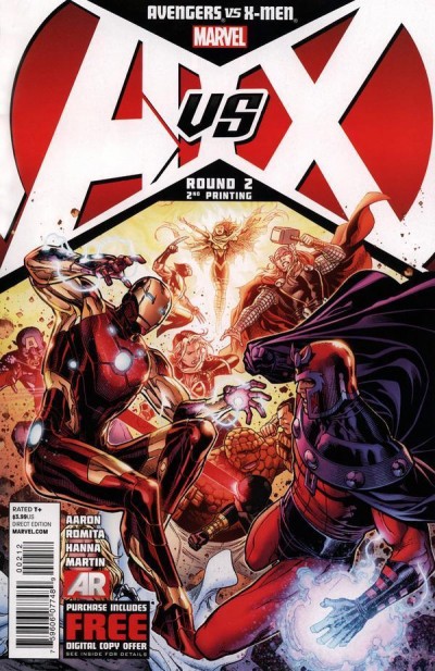 AVENGERS VS X-MEN (2012) #2 VF/NM 2ND PRINTING VARIANT COVER AVX