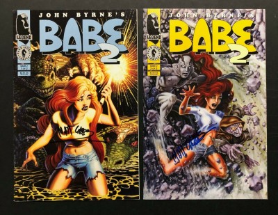 Babe 2 (1995) #'s 1 & 2 VF Gary Cody Cover Signed Matt Webb Dark Horse Comics