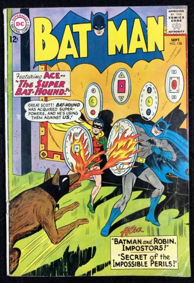 Batman (1940) #158 GD/VG (3.0) and Robin Bat-Hound cover