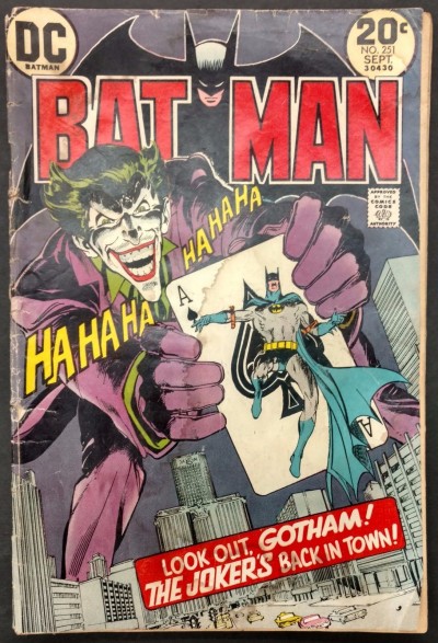 BATMAN (1940) #251 GD- (1.8) Classic Neal Adams Joker Cover