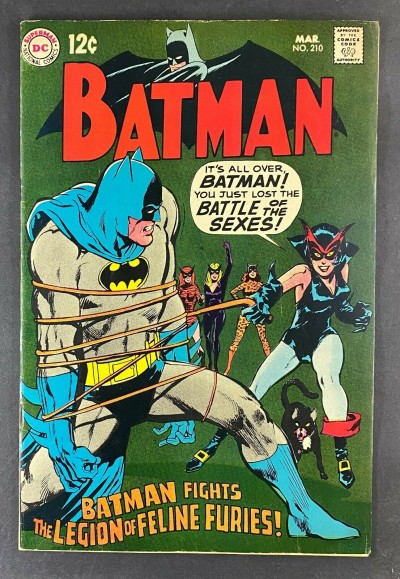 Batman (1940) #210 FN (6.0) Neal Adams Cover Catwoman