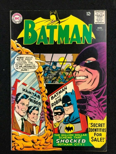 Batman (1940) #173 FN/VF (7.0) Mr. Incognito