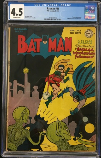 Batman (1940) #41 CGC 4.5 Penguin app 1st Batman Sci-Fi cover  (2019703010)