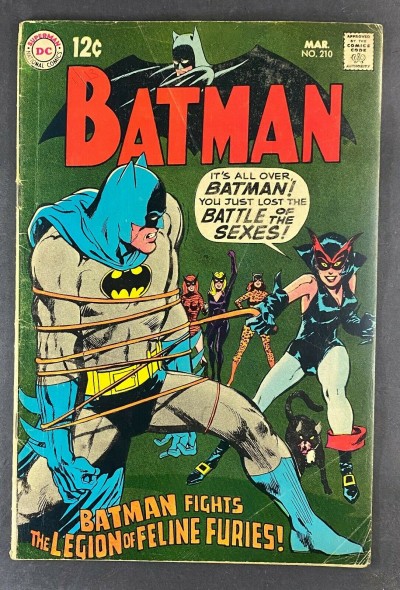 Batman (1940) #210 VG (4.0) Neal Adams Cover Catwoman