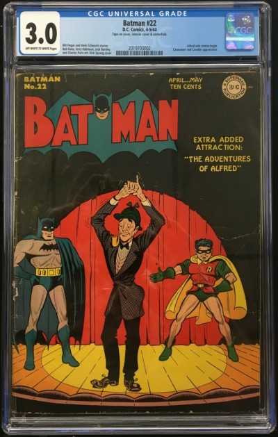 Batman (1940) #22 CGC 3.0 off-white to white pages Catwoman app (2019703002)