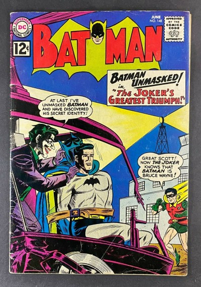 Batman (1940) #148 VG (4.0) Joker Cover & Story Bill Finger Sheldon Moldoff