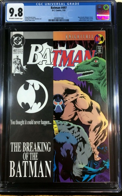 Batman (1940) #497 CGC 9.8 classic Bane cover (2009097006)