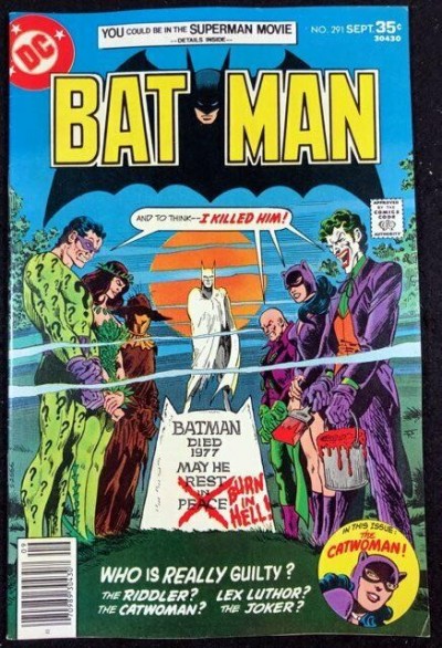 Batman (1940) #291 VF (8.0) Rogues Gallery cover Joker Riddler Luthor Catwoman