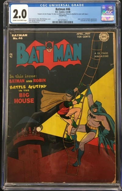 Batman (1940) #46 CGC 2.0 Joker and Prof. Nichols appearance (2019703012)