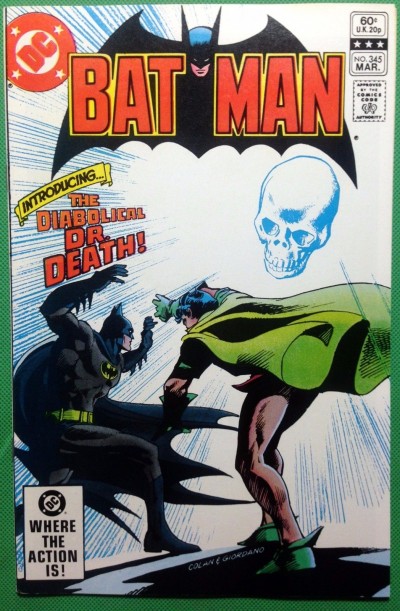 BATMAN (1940) #345 NM (9.4) 1st app Dr Death Catwoman Back-up story