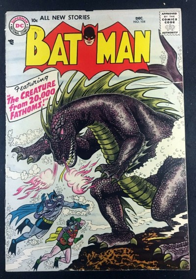 Batman (1940) #104 FN+ (6.5) with Robin Sea Monster cover