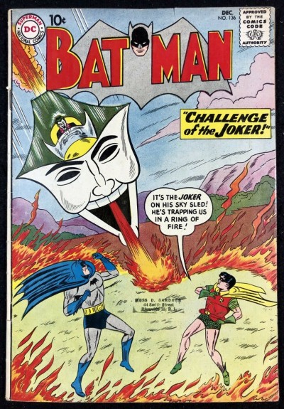 Batman (1940) #136 VG/FN (5.0) and Robin Joker cover
