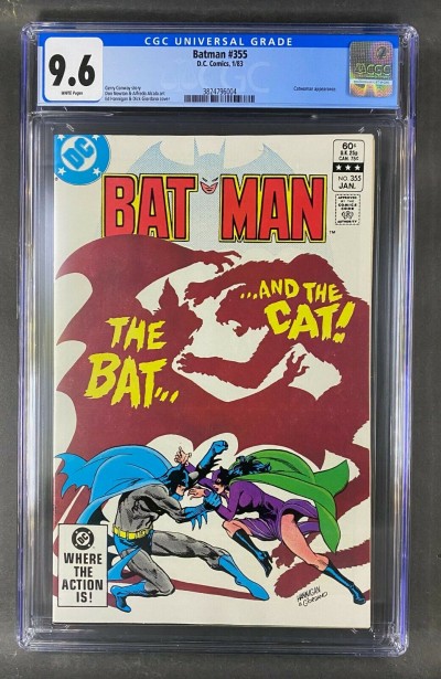 Batman (1940) #355 CGC Graded 9.6 White Pages Catwoman App (3824796004)