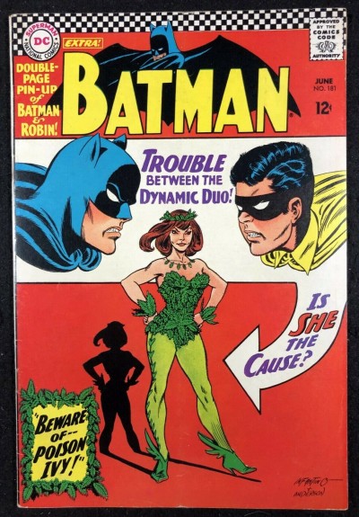 Batman (1940) #181 Qualified FN- (5.5) 1st app Poison Ivy
