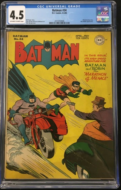 Batman (1940) #34 CGC 4.5 Alfred back-up story (2019703008)