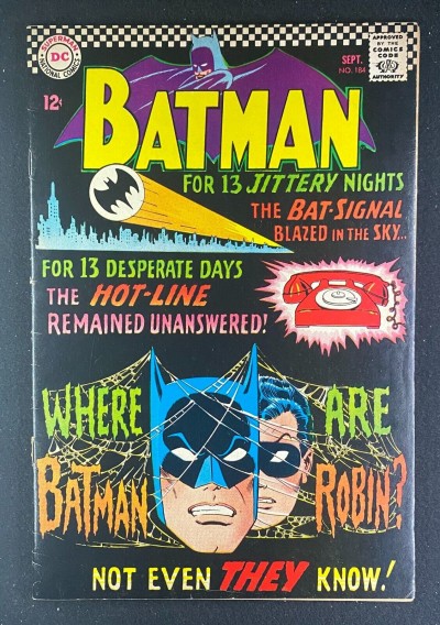 Batman (1940) #184 GD (2.0) Sheldon Moldoff Carmine Infantino Robin