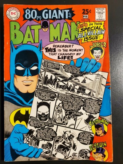 BATMAN #198 (1968) VG+ (4.5) JOKER COVER/STORY |