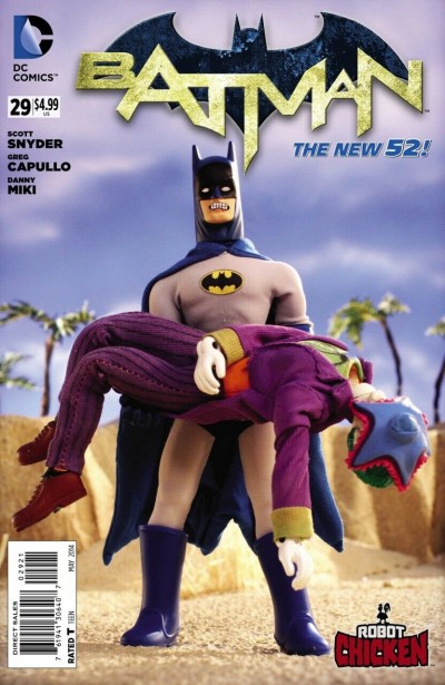 Batman (2011) #29 VF/NM-NM Robot Chicken X-men #139 Cover Swipe Variant Cover