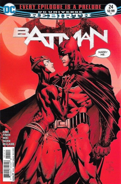 Batman (2016) #24 VF/NM David Finch 4th Printing Cover Catwoman Proposal