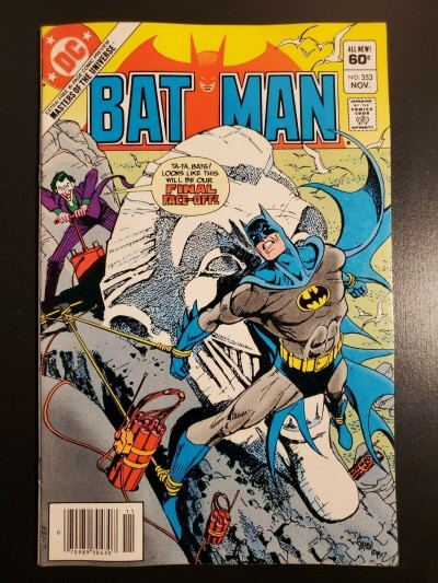 Batman #353 (1982) VF 8.0 UPC/Newsstand 2nd app He-Man suggestive Joker cover|