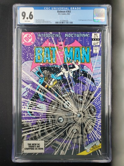 BATMAN #363 (1983) CGC 9.6 NM+ WP 1st app Nocturna Giordiano cover  4178984008 |