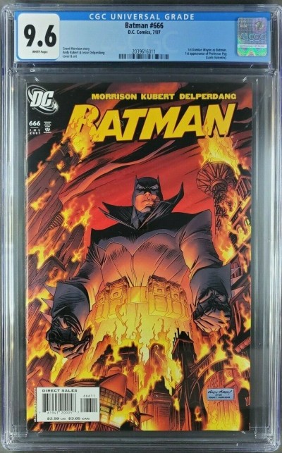 Batman #666 (2007) CGC 9.6 1st Damian Wayne Batman/Professor Pyg (20396106011)|