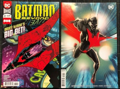 Batman Beyond (2016) #32 NM (9.4) regular & variant cover set 