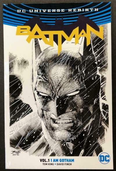 Batman: I Am Gotham Volume 1 Jim Lee Sketch Variant TPB DC Universe Rebirth