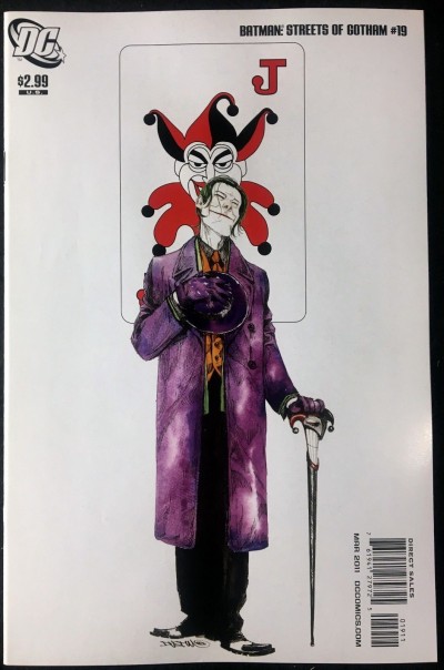 Batman Streets of Gotham (2009) #19 VF (8.0) Joker playing card cover